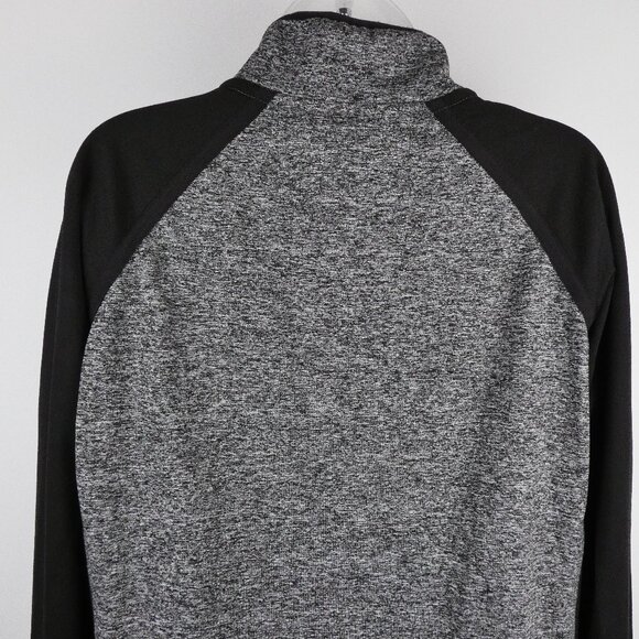 Washington Huskies Jacket Womens Large Gray Quarter Zip Black Sleeve Pullover UW - Picture 11 of 16